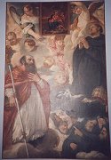 Saint Bishop and Saint Monks in Adoration of the Holy Family