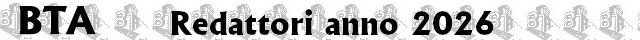 Redattori anno 2026