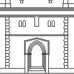 Ricostruzione grafica della facciata della Cattedrale di Atessa